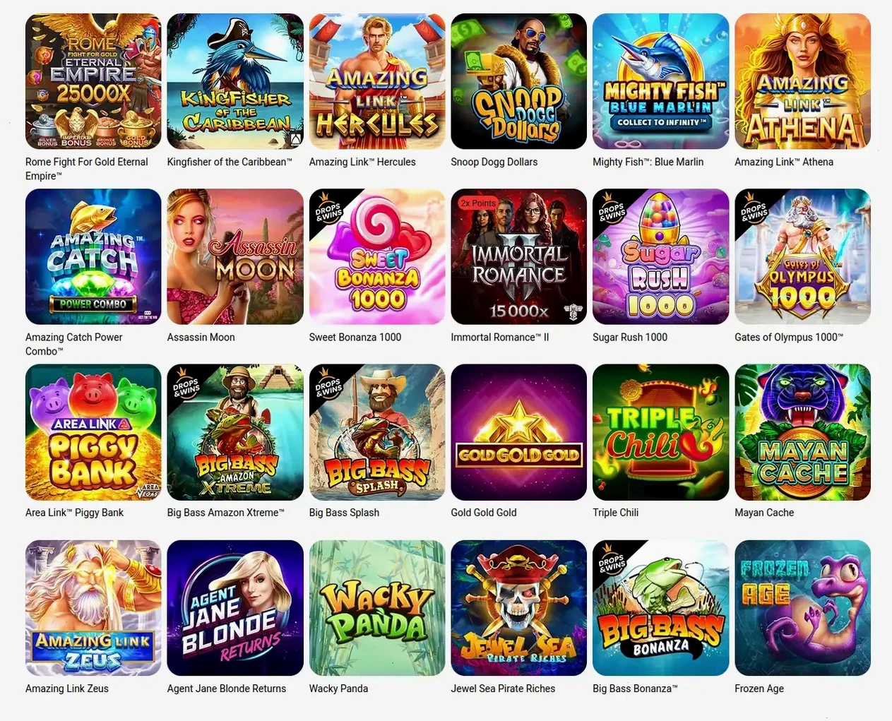 Игровой интерфейс казино Битс